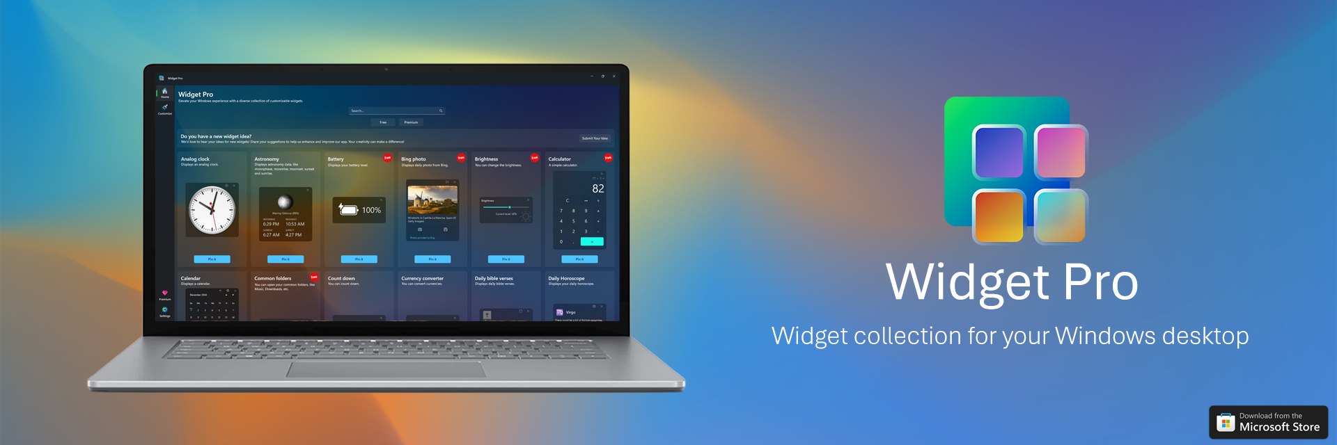 Widget Pro introduction